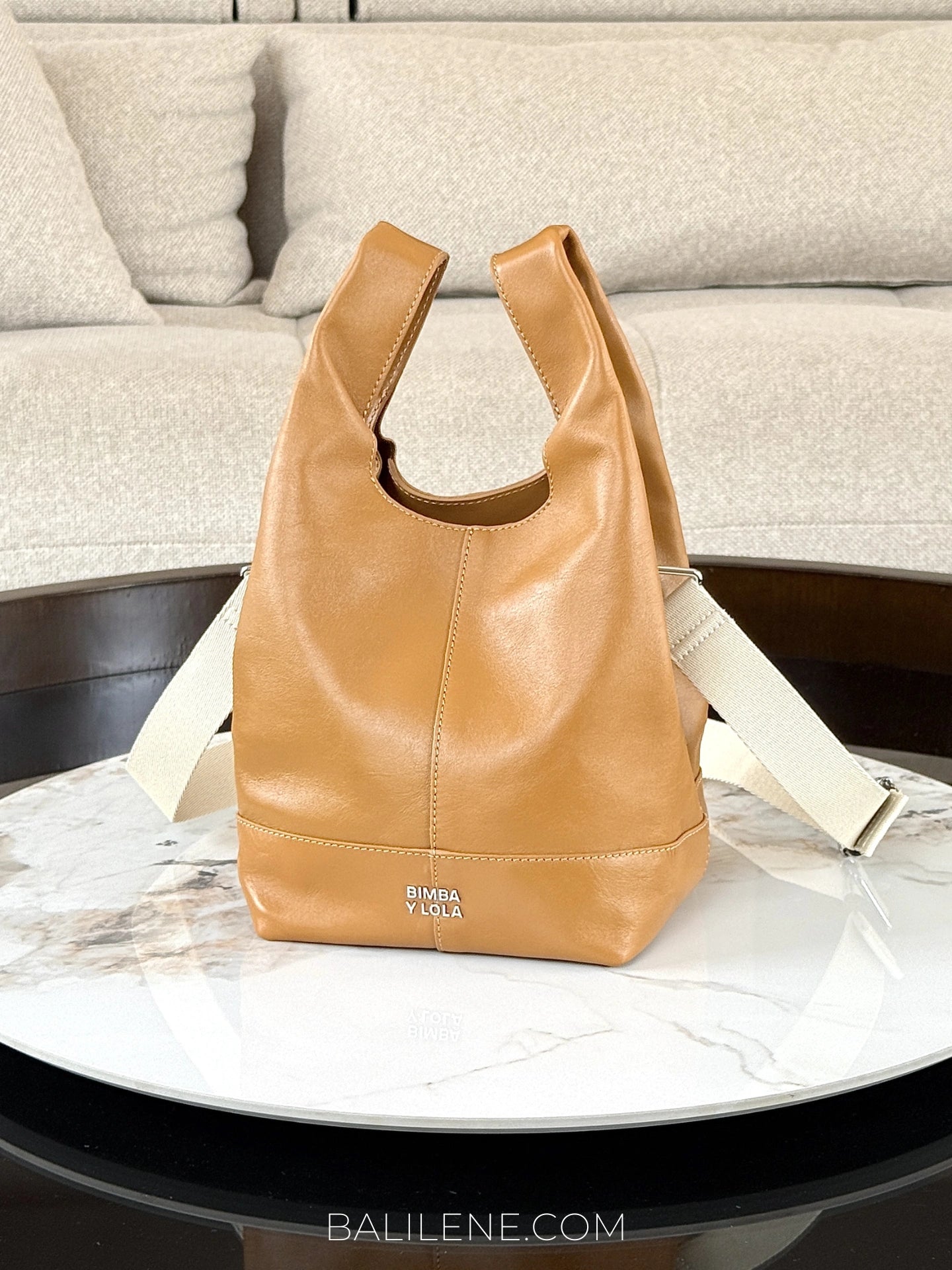 BYL-Medium-Toffee-Leather-Paper-Bag-261BBAJ2M-10603-balilene