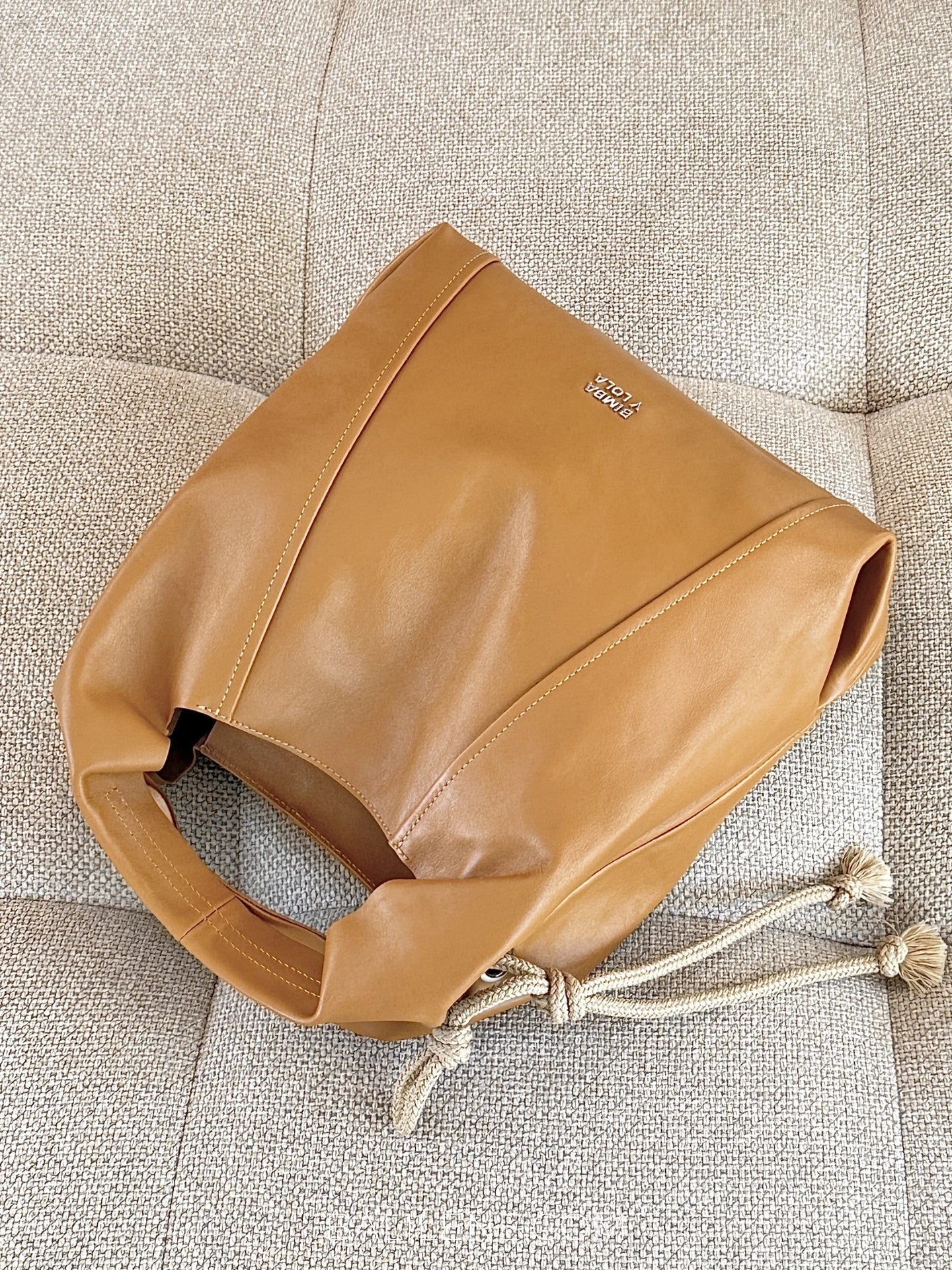 BYL-Medium-Toffee-Leather-Paper-Bag-balilene