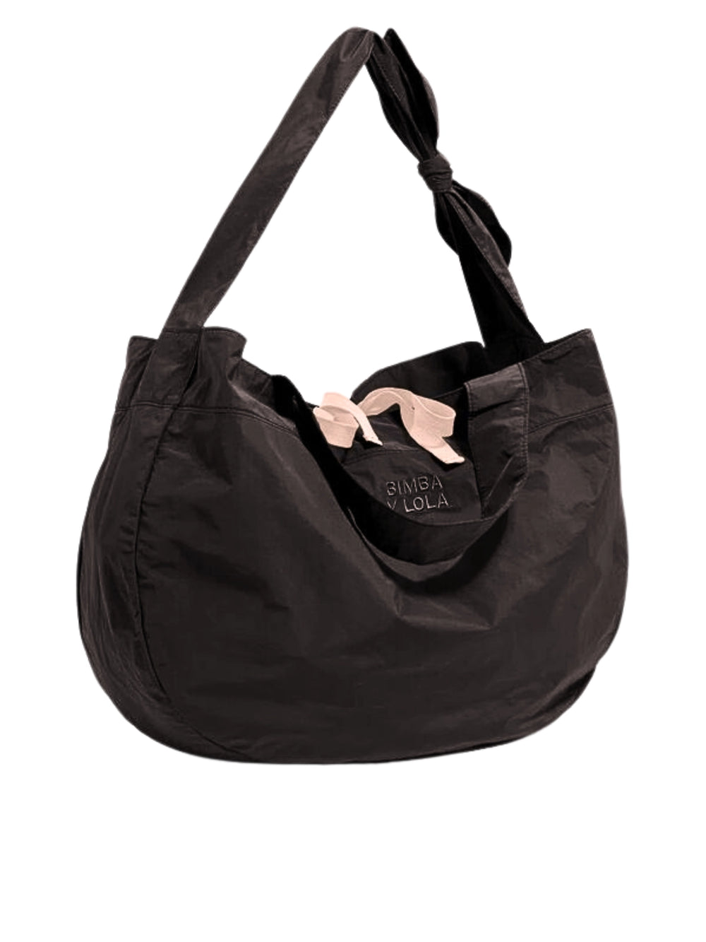 BYL-Large-Black-Nylon-Shopper-Bag