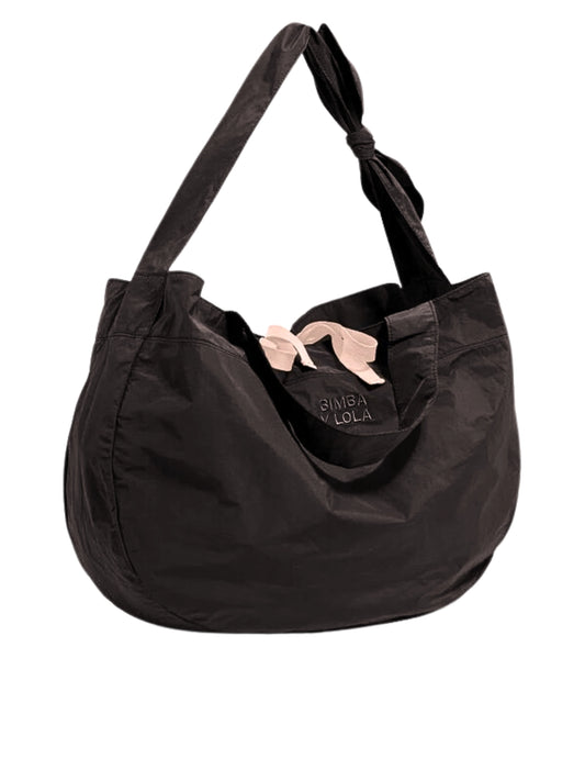 BYL-Large-Black-Nylon-Shopper-Bag