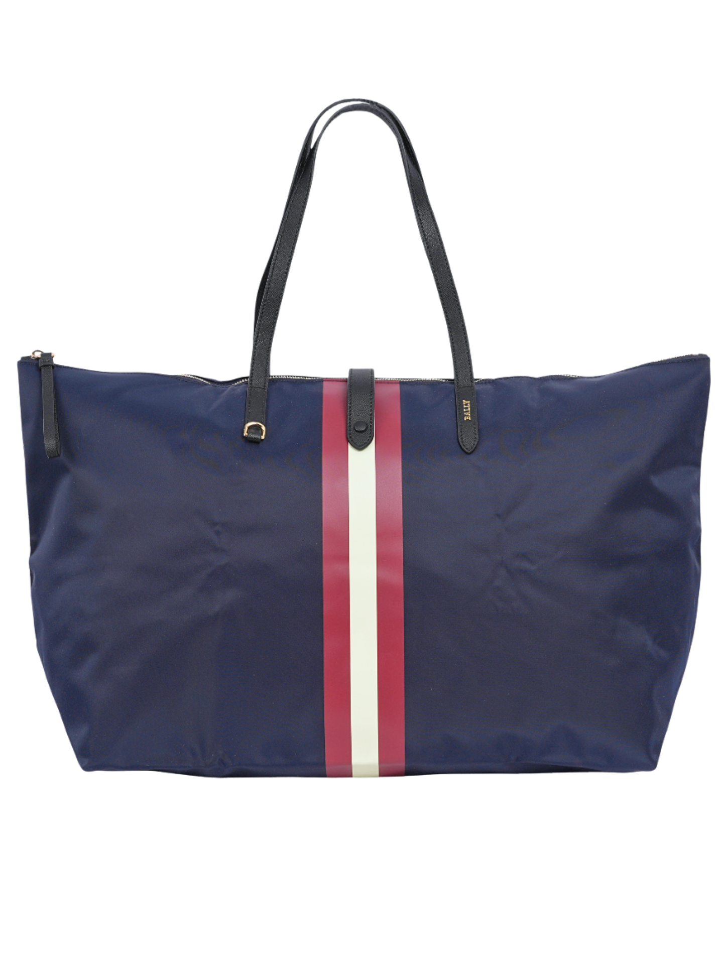Bally Foldable Monogram Nylon Tote Bag Anthracite Multi