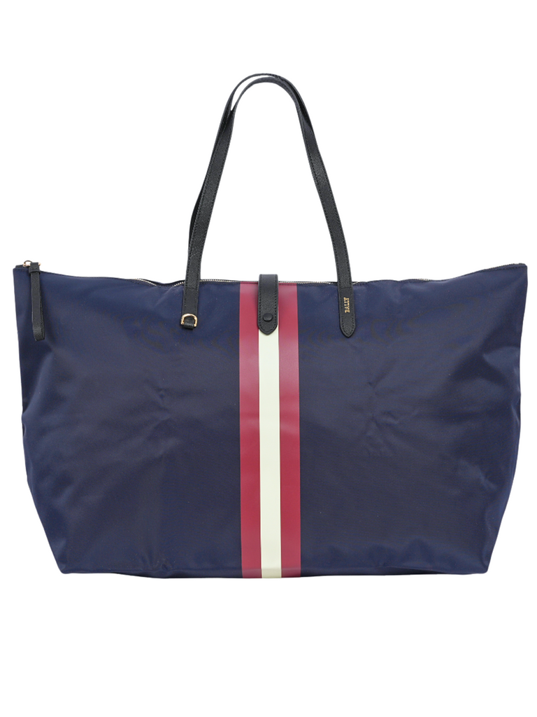 Bally-Foldable-Nylon-Tote-Bag-Navy