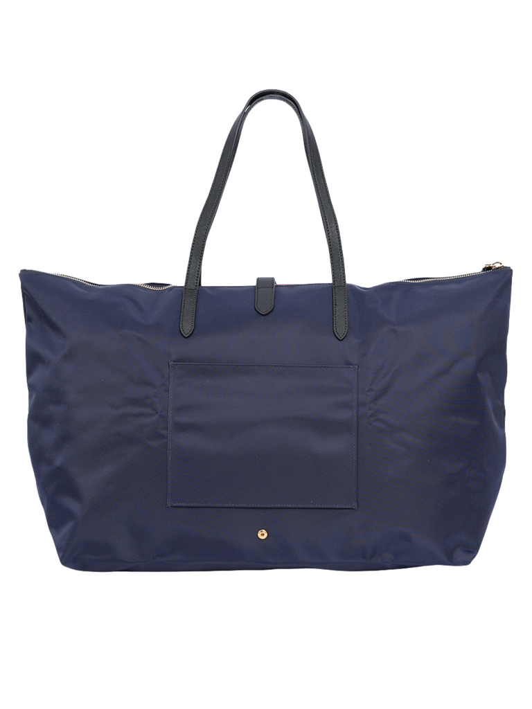 Bally-Foldable-Nylon-Tote-Bag-Navy