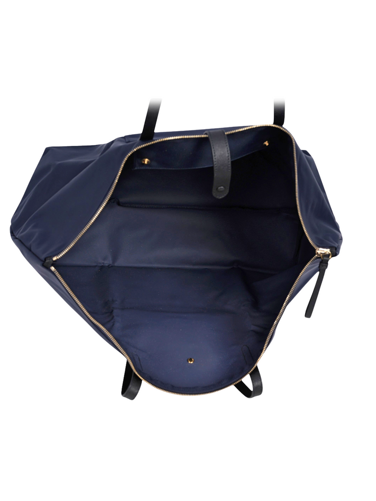 Bally-Foldable-Nylon-Tote-Bag-Navy