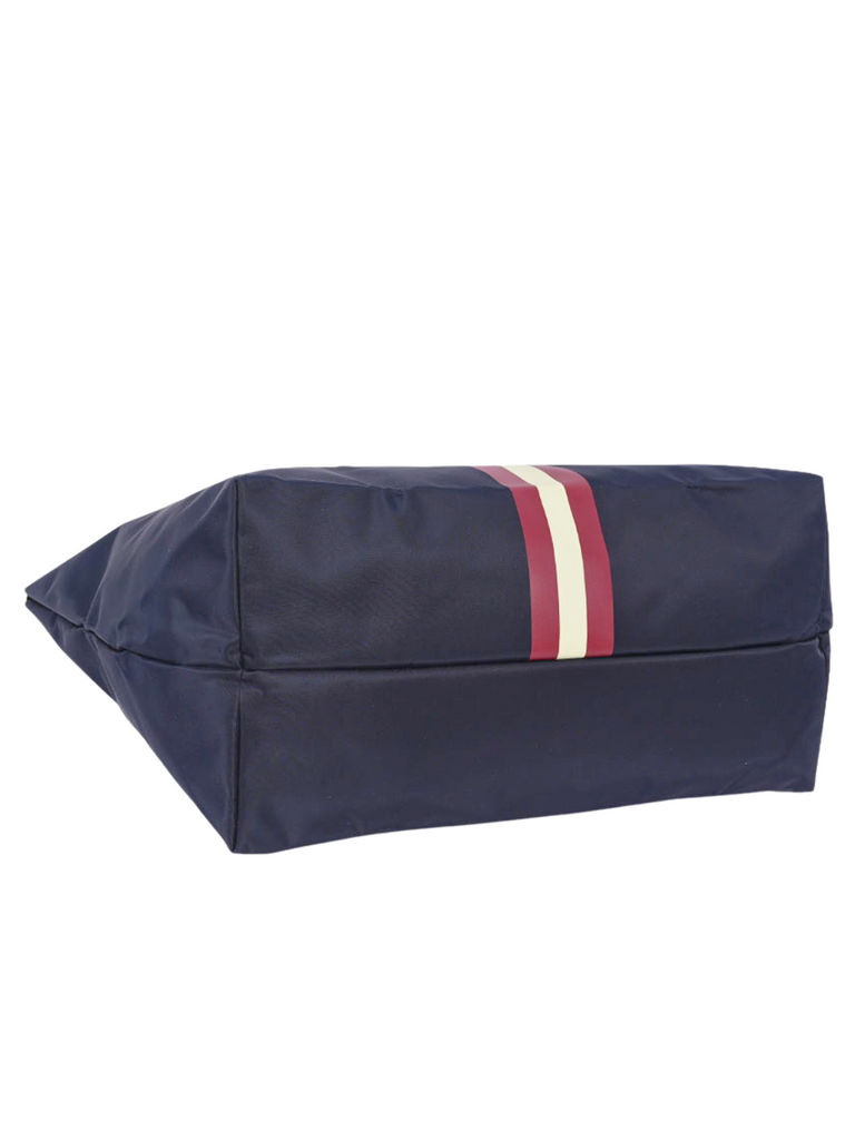 Bally-Foldable-Nylon-Tote-Bag-Navy