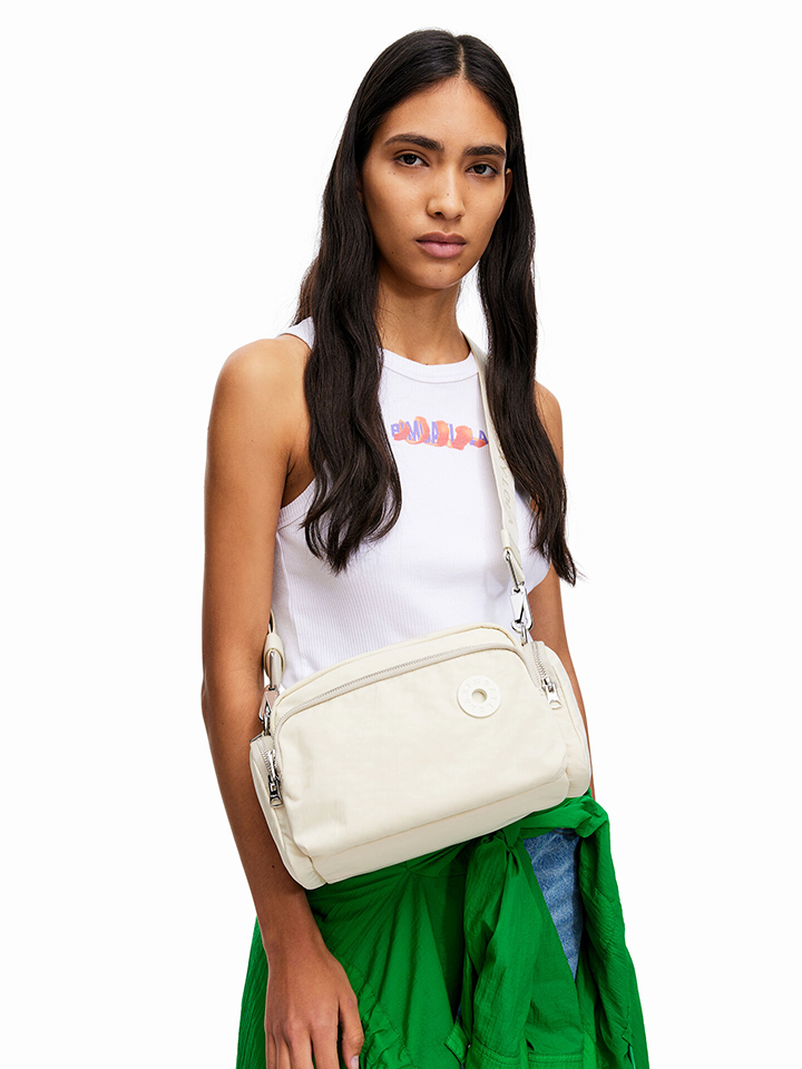 Bimba-Y-Lola-221BBMY1N.T2059-Bone-Nylon-Crossbody-Bag-Balilene-onmodel1