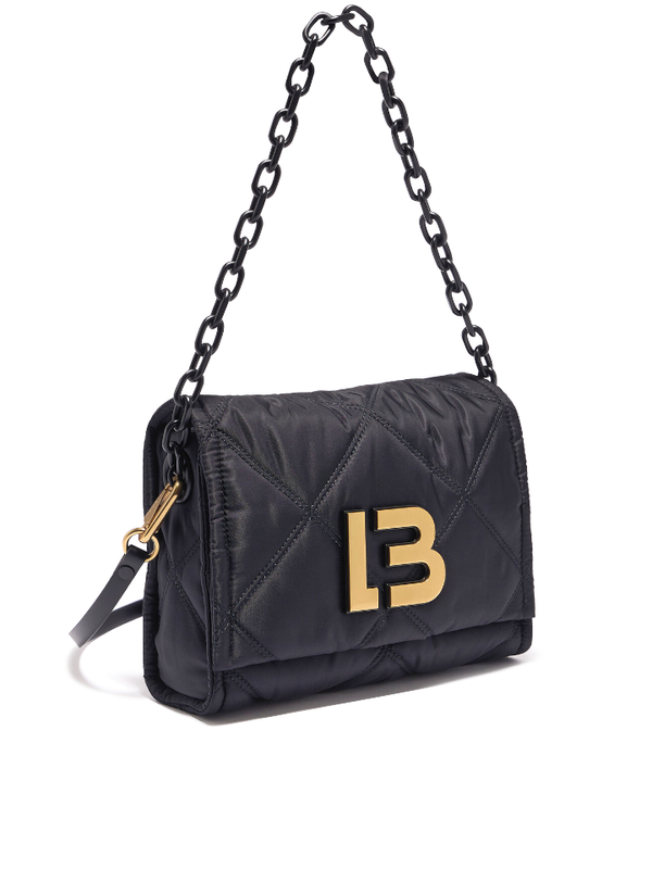 ★EMIS★NYLON PADDED CROSSBODY BAG NYLON PADDED CROSSBODY BAG-BLACK - EMIS