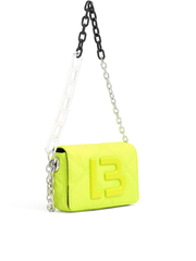 Bimba-Y-Lola-Extra-Small-Padded-Nylon-Flap-Bag-Neon-Green-Balilene-depan