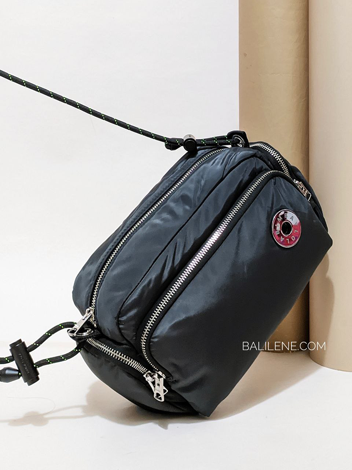 BYL Medium Anthracite Nylon Shoulder Bag – Balilene