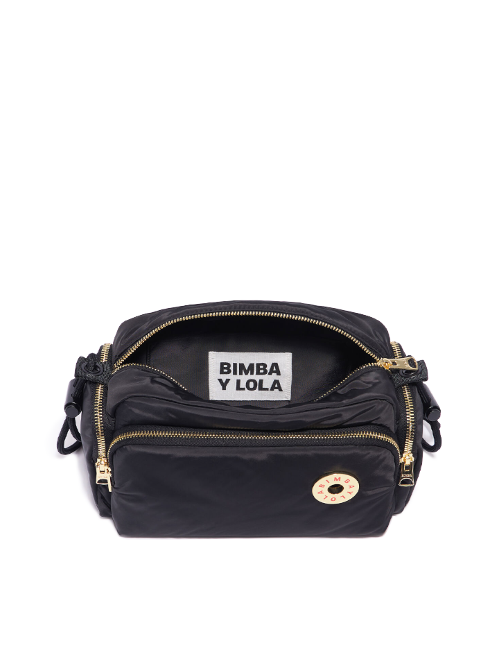 Bimba-Y-Lola-Medium-Black-Nylon-Crossbody-Bag-Balilene-dalam