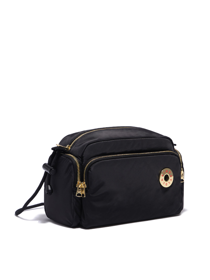 BYL Medium Black Nylon Crossbody Bag Balilene