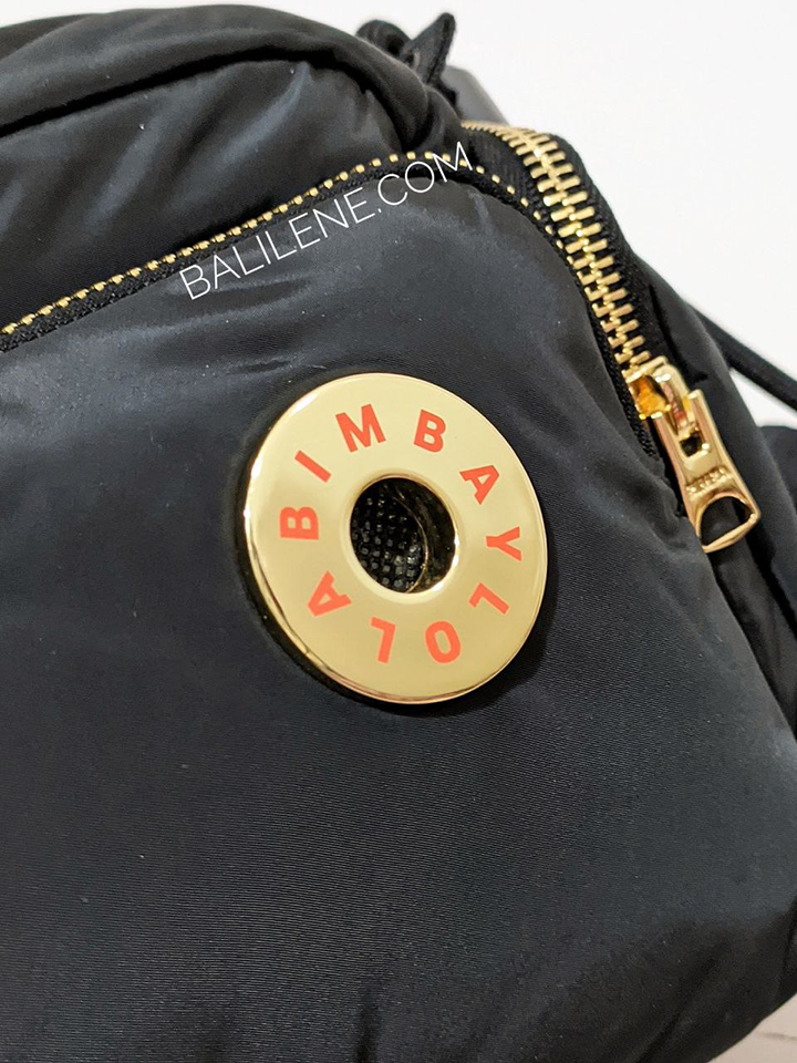 Bimba-Y-Lola-Medium-Black-Nylon-Crossbody-Bag-Balilene-detail-logo