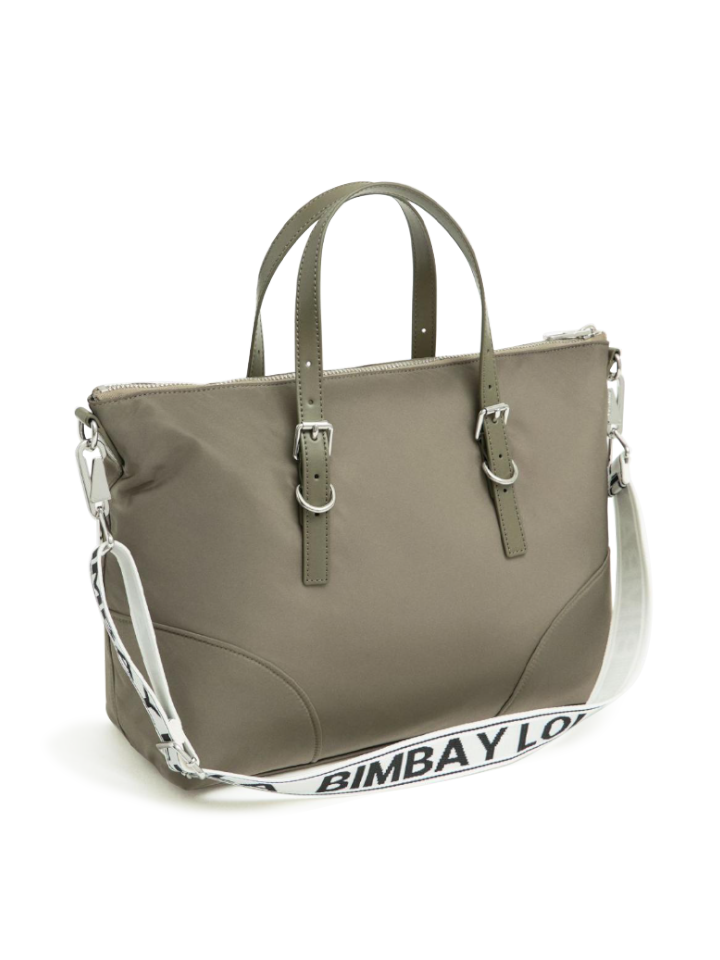 Bimba-Y-Lola-Nylon-Shopper-Large-Bag-Olive-belakang