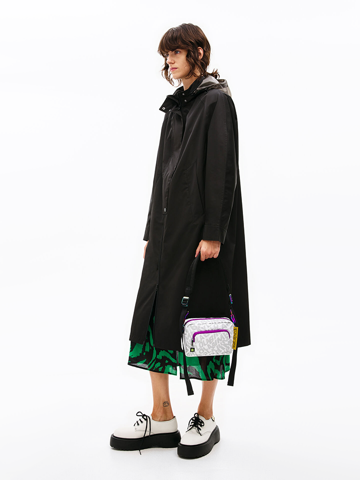Bimba-Y-Lola-Nylon-Small-Shoulder-Bag-Gray-Multi-onmode