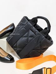 Bimba-Y-Lola-Quilted-Nylon-Shopper-Bag-Black-Balilene-detail-depan