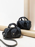 Bimba-Y-Lola-Small-Padded-Black-Nylon-Barrel-Bag-Balilene-detail-depan