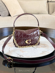 Coach-Chain-Tabby-Shoulder-Bag-With-Quilting-Black-Currant-balilene
