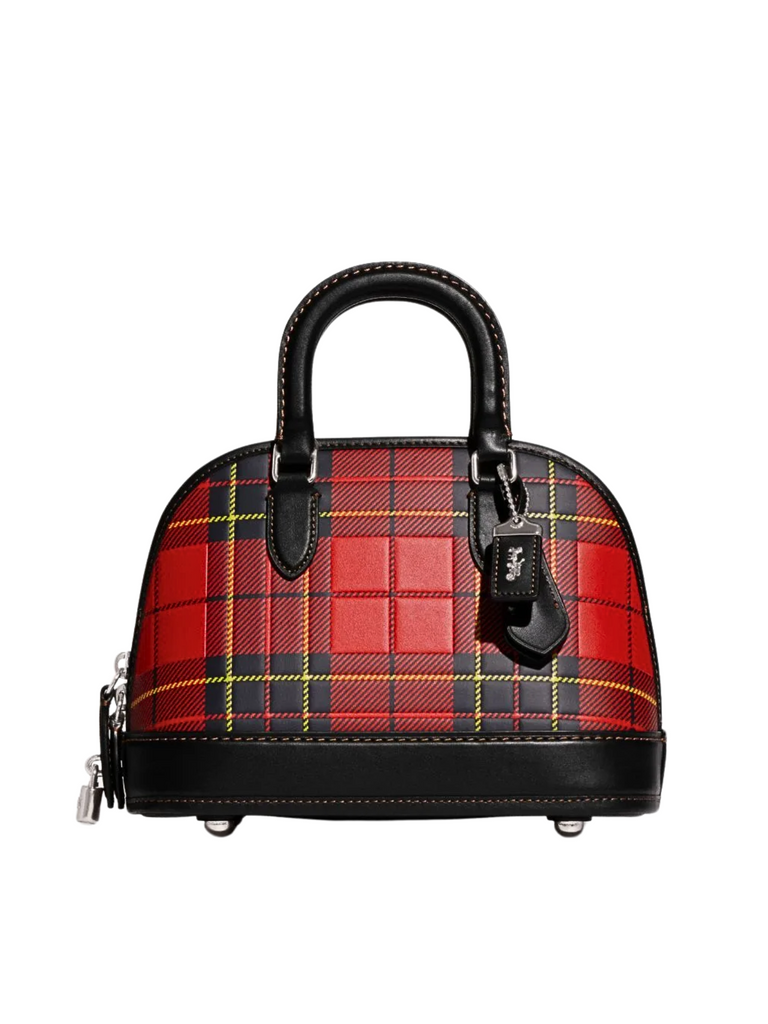 Coac-Revel-Bag-24-With-Plaid-Print-Sport-Red-Multi