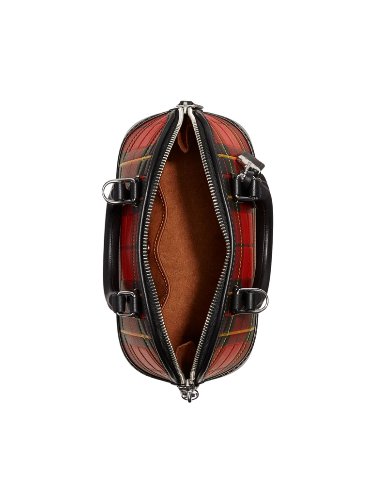 Coac-Revel-Bag-24-With-Plaid-Print-Sport-Red-Multi