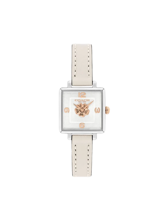Coach-Cass-With-Floral-Logo-Leather-Strap-White