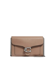 Coach-89364-Tabby-Chain-Clutch-Taupe-depan