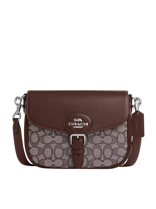Coach-Amelia-Saddle-Bag-In-Signature-Jacquard-Oak-Maple