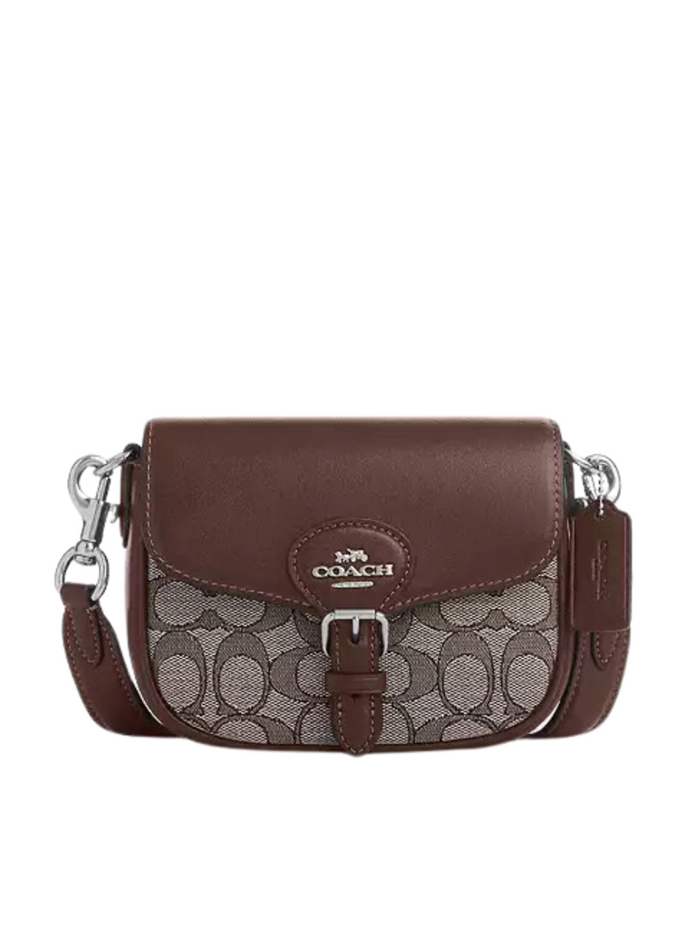 Coach-Amelia-Small-Saddle-Bag-In-Signature-Jacquard-OakMaple