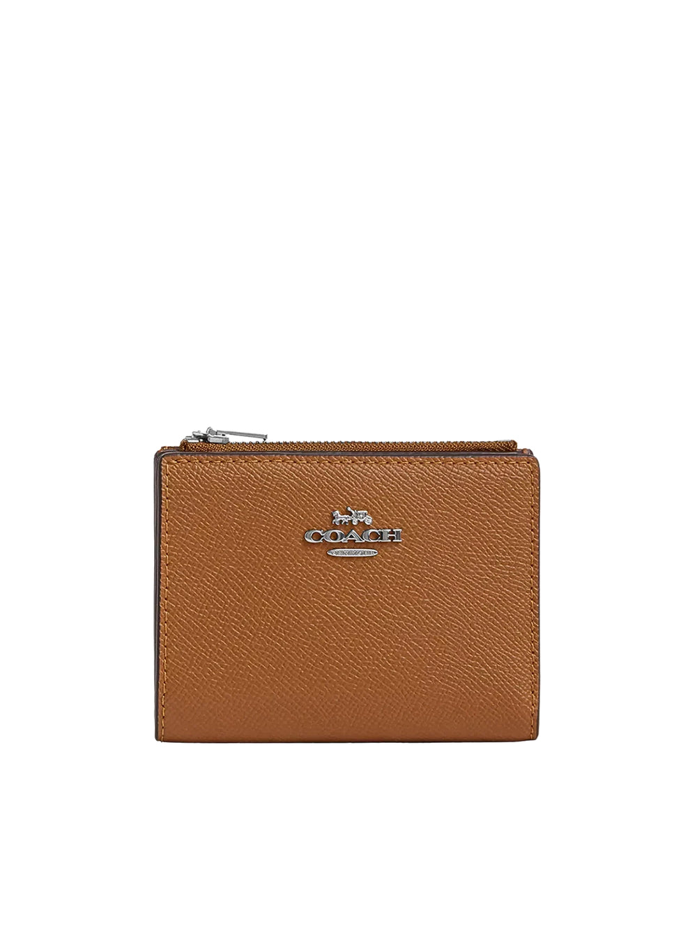 Coach-Billfold-Wallet-Crossgrain-Leather-Light-Saddle