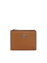 Coach-Billfold-Wallet-Crossgrain-Leather-Light-Saddle