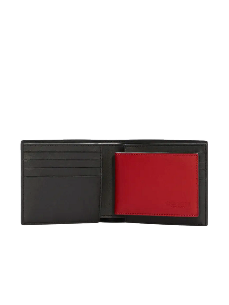 Coach-Boxed-3-In-1-Wallet-Gift-Set-In-Colorblock-Signature-Canvas-BrownRed