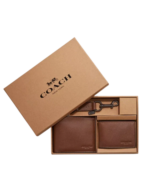 Coach-Boxed-3-In-1-Wallet-Gift-Set-In-Leather-Dark-Saddle