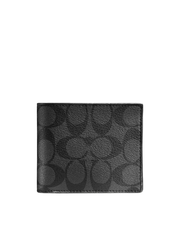 Coach-Boxed-3-In-1-Wallet-Gift-Set-In-Signature-Canvas-in-Charcoal-Black