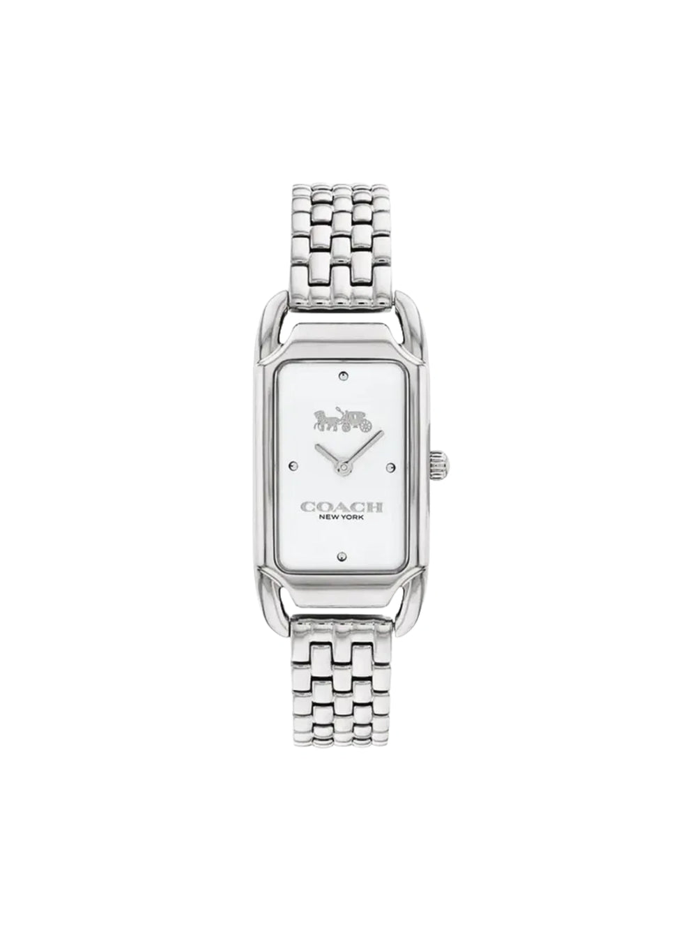 Coach-Cadie-Ladies-White-Dial-Silver-Stainless-Steel-Strap-Watch