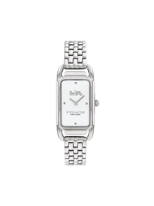 Coach-Cadie-Ladies-White-Dial-Silver-Stainless-Steel-Strap-Watch