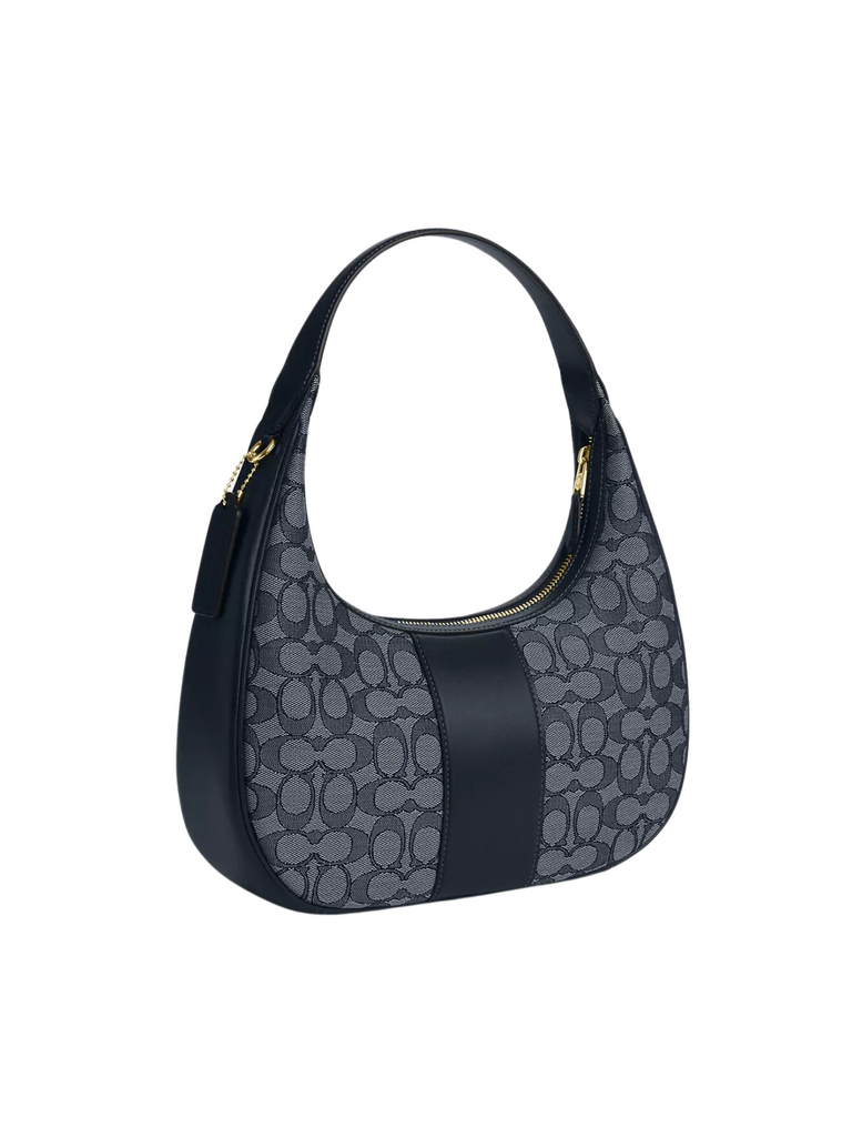 Coach-Carmen-Shoulder-Bag-In-Signature-Jacquard-Navy