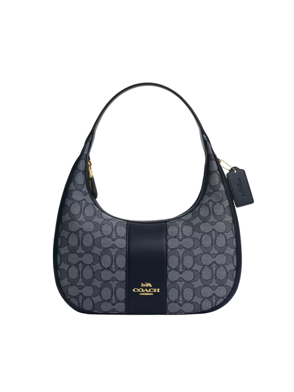 Coach-Carmen-Shoulder-Bag-In-Signature-Jacquard-Navy