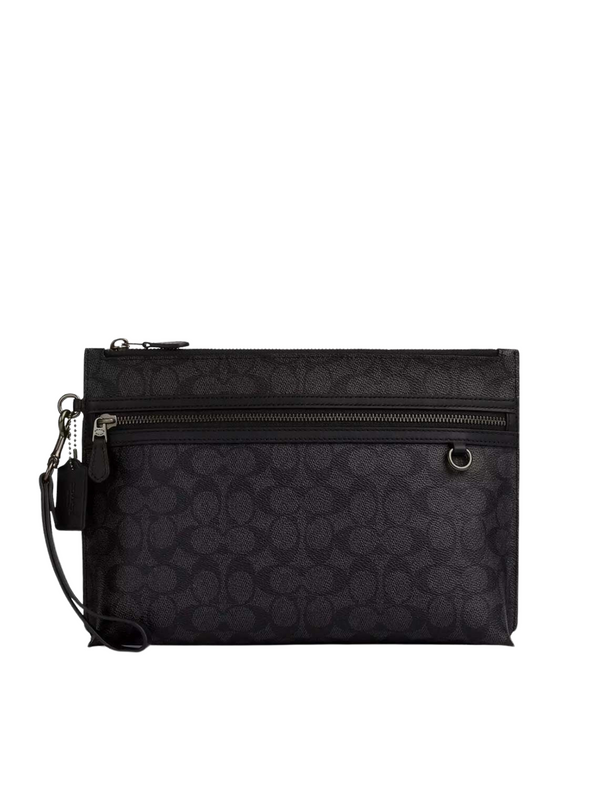 Coach-Carry-All-Pouch-In-Signature-Canvas-CharcoalBlack