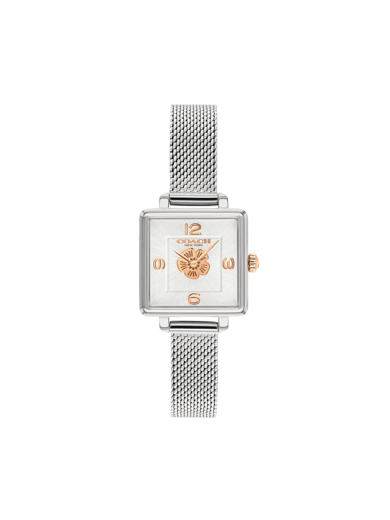 Coach-Cass-Ladies-Dial-Stainless-Steel-Strap-Watch-Silver