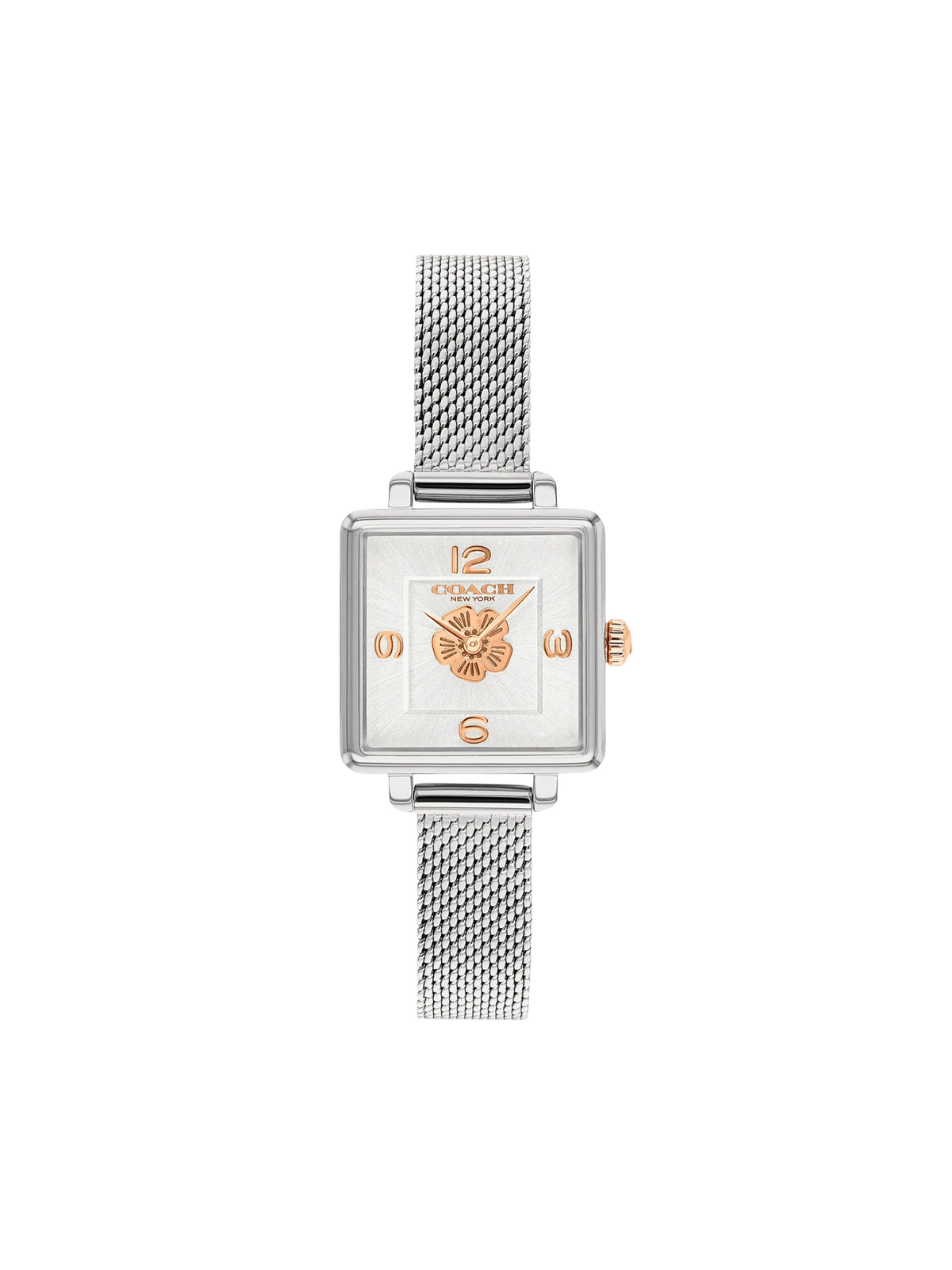 Coach-Cass-Ladies-Dial-Stainless-Steel-Strap-Watch-Silver