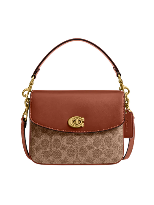 Coach Cassie Crossbody Bag 19 In Signature Canvas Tan Caramel