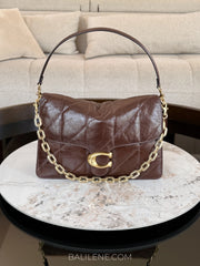 Coach-Chain-Tabby-Shoulder-Bag-35-With-Quilting-Maple-balilene