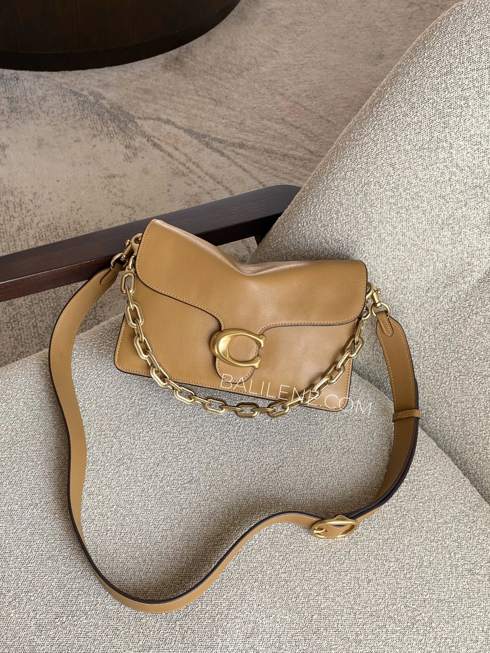 Coach-Chain-Tabby-Shoulder-Bag-Honey-Brown-balilene