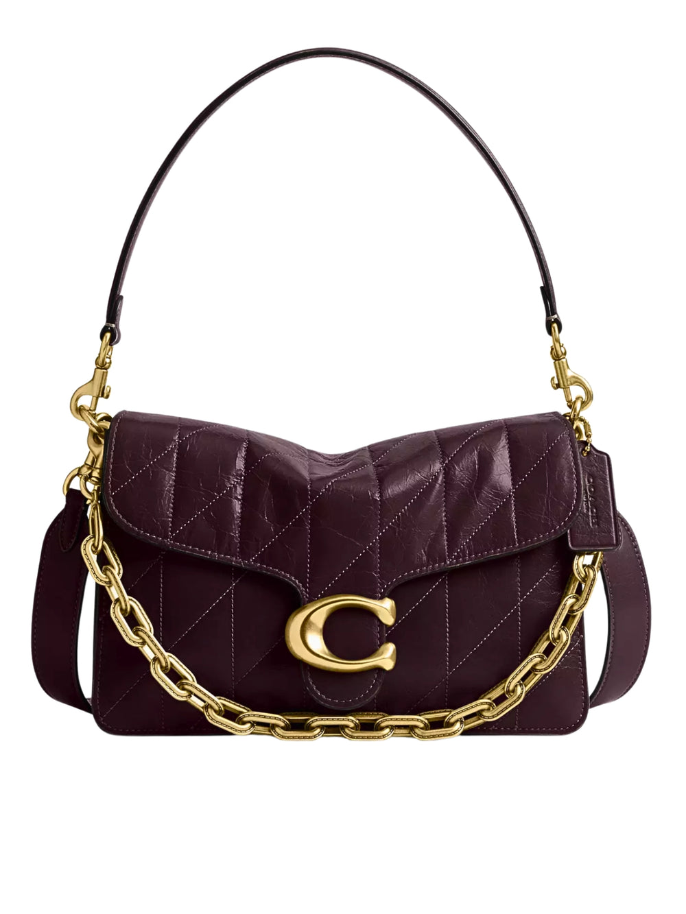 Coach-Chain-Tabby-Shoulder-Bag-With-Quilting-Black-Currant