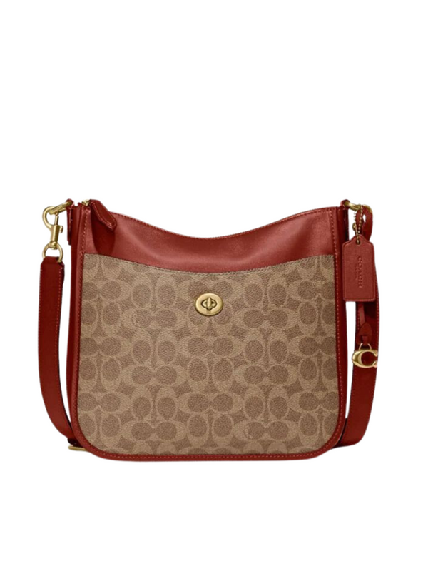 Coach Chaise Crossbody In Signature Canvas Tan Rust – Balilene