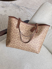 Coach-City-Tote-Bag-In-Signature-Canvas-Tan-Brown-balilene