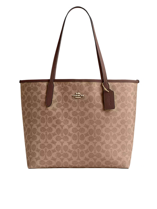 Coach-City-Tote-Bag-In-Signature-Canvas-Tan-Brown