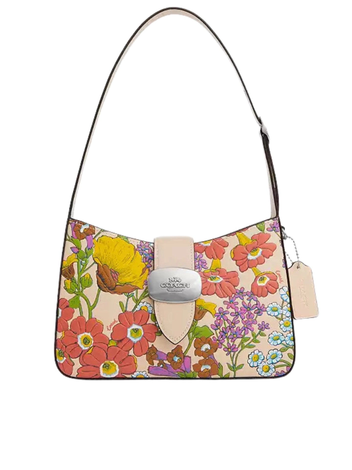 Coach-Coach-Eliza-Shoulder-Bag-With-Floral-Print-Ivory-Multi