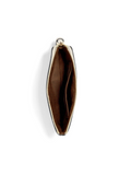 Coach Corner Zip Wristlet In Signature Leather Chalk