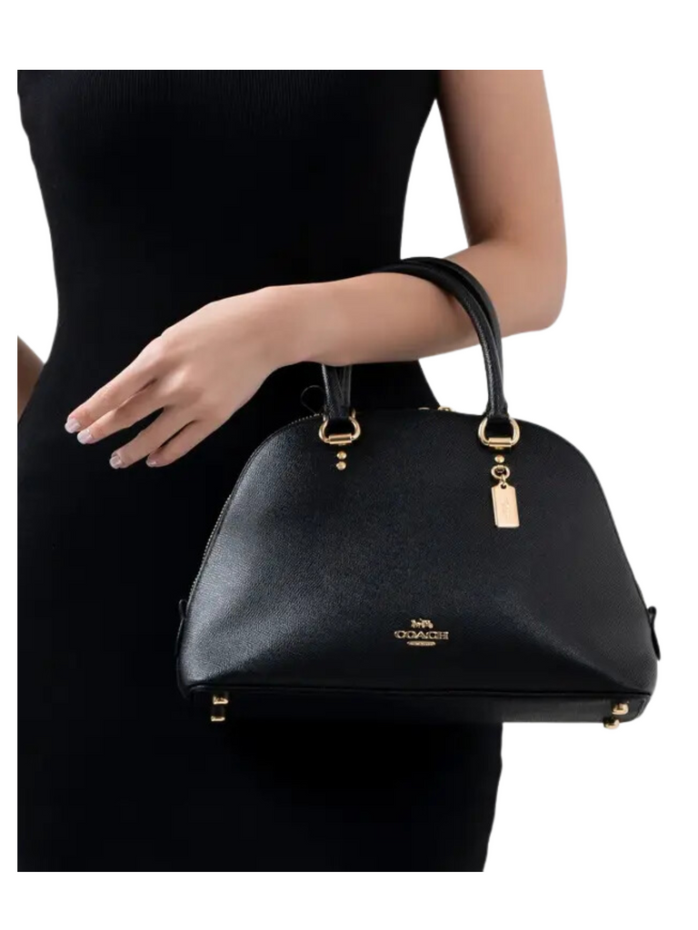 Coach-Crossgrain-Katy-Satchel-Black