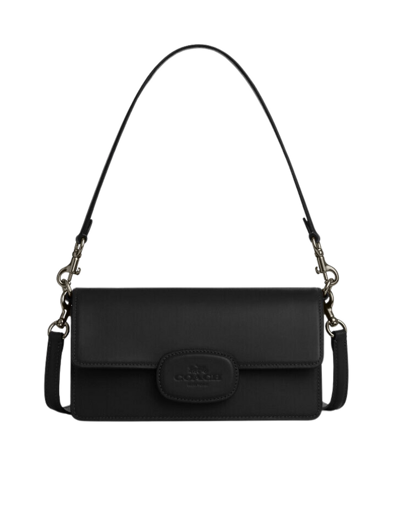 Coach-Eliza-Flap-Crossbody-Bag-Black